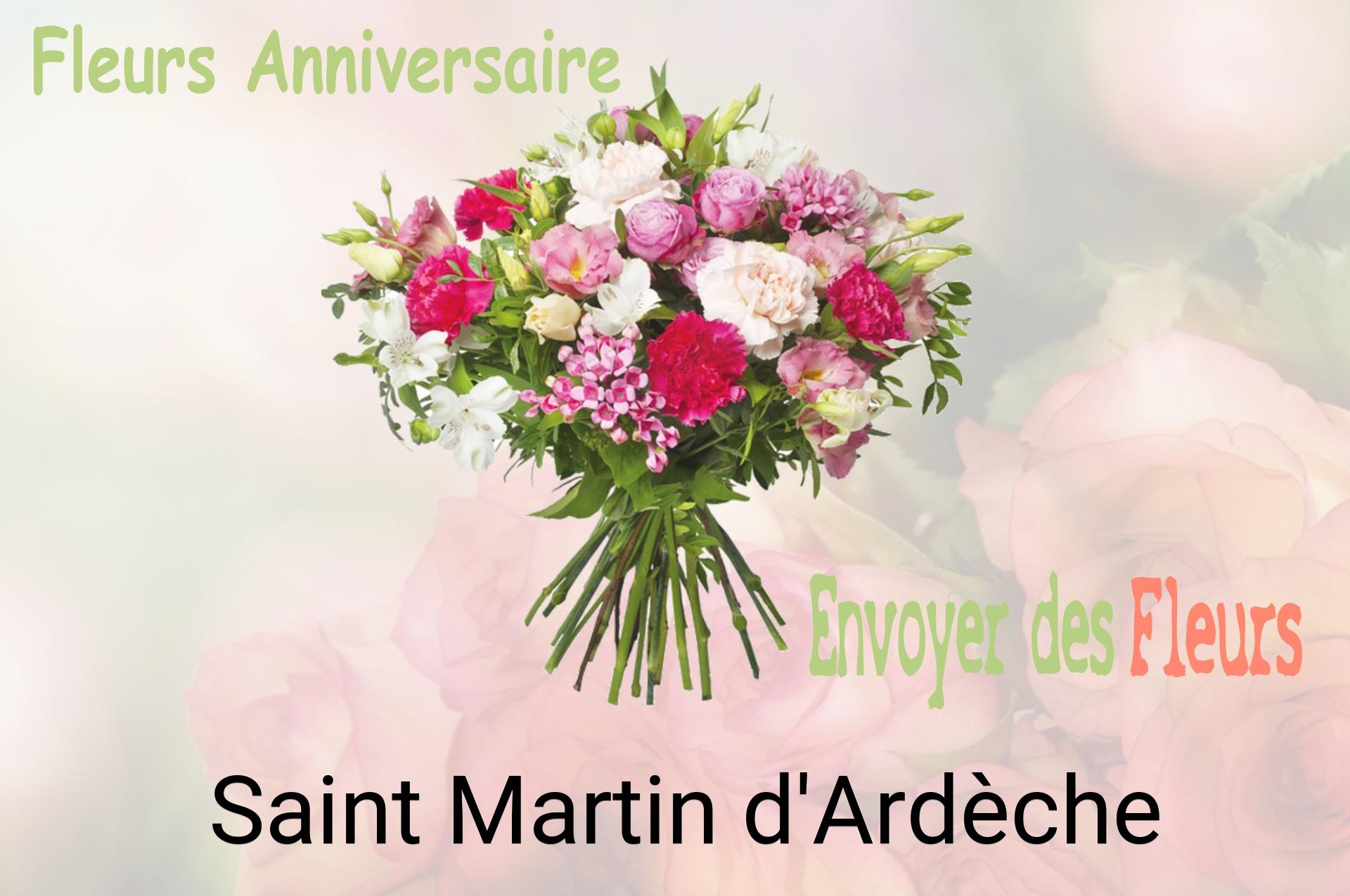 Bouquet de fleurs d’anniversaire livré à Saint-Martin-d'Ardèche